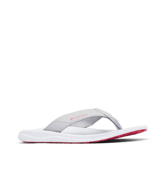 Columbia PFG Flip Flops White Grey For Men's NZ68793 New Zealand